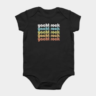 YACHT ROCK /// Retro Faded-Style Typography Design Baby Bodysuit